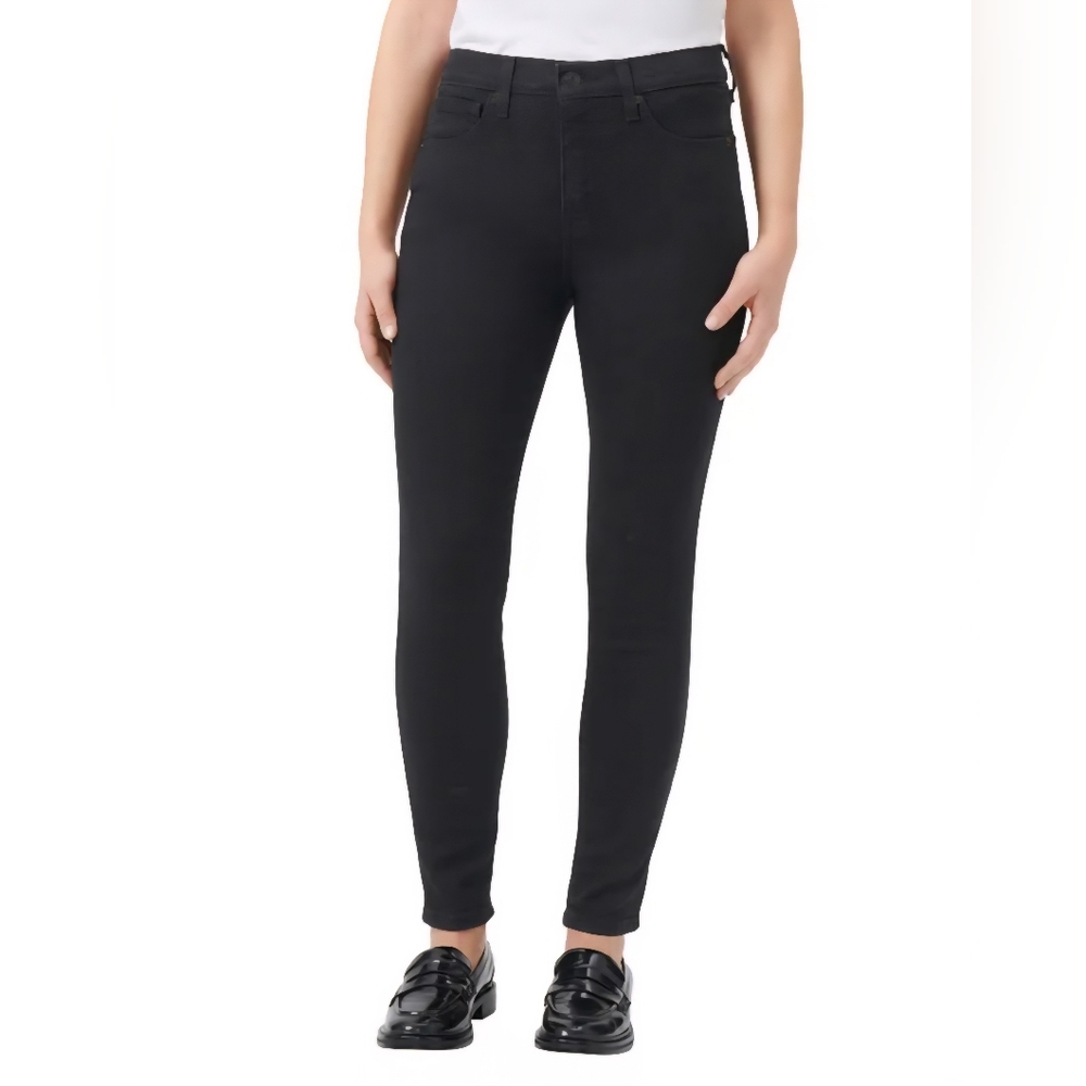 Women's High-Waist Black Skinny Jeans